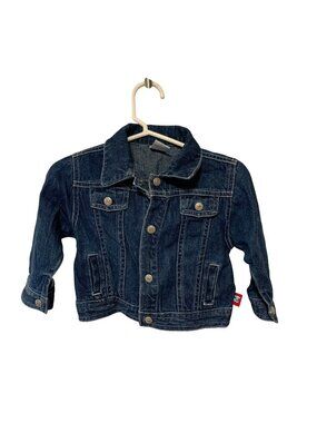 Newton Infant Baby Size 9 months Jean Jacket denim Blue Snaps Up